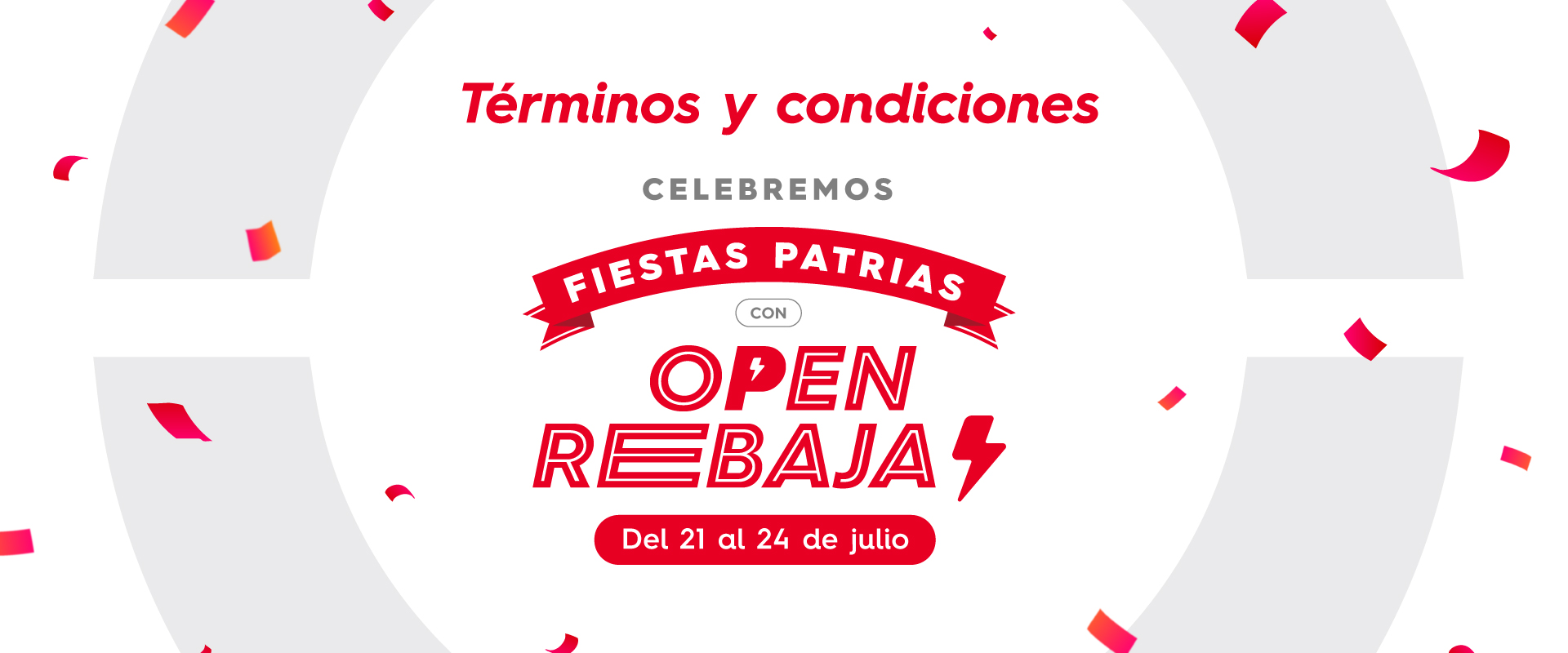 Open Rebajas Fiestas Patrias