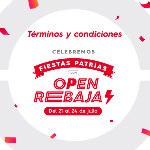 Open Rebajas Fiestas Patrias